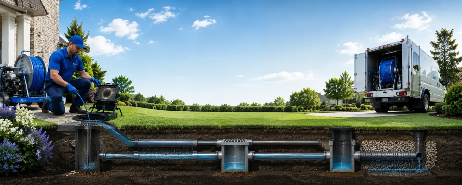 Outdoor drain cleaning information for Twining, MI